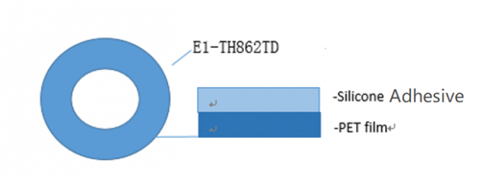 0.025mm ESD Yapışkan Bant PCB Reflow Lehimleme için 2.il Şeffaf Polyester Bant 0