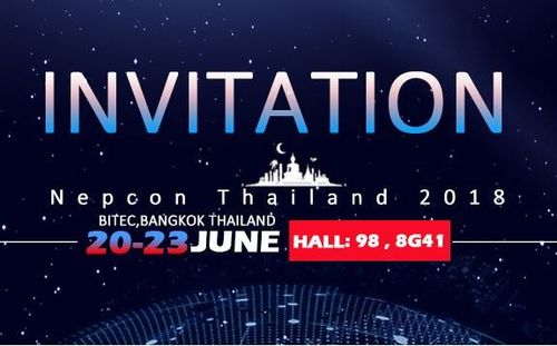 Son şirket blogları hakkında Nepcon Tayland'da bize katılın! 20~23 Haziran 2018